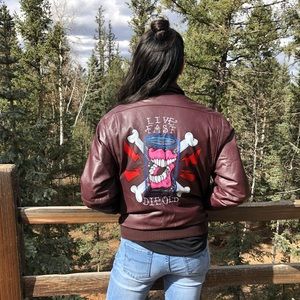 Men’s Painted Logo Bomber Jacket